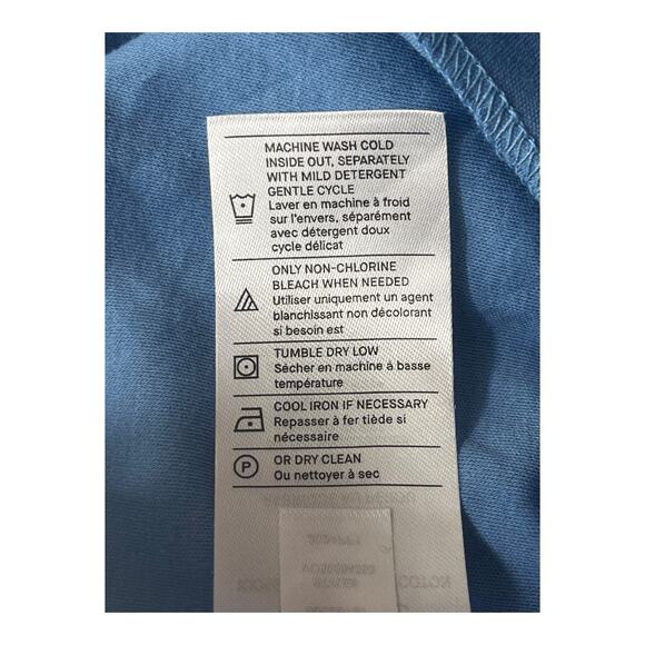 Vince Dress sleeveless mock neck knit blue size Medium M - Picture 7 of 7